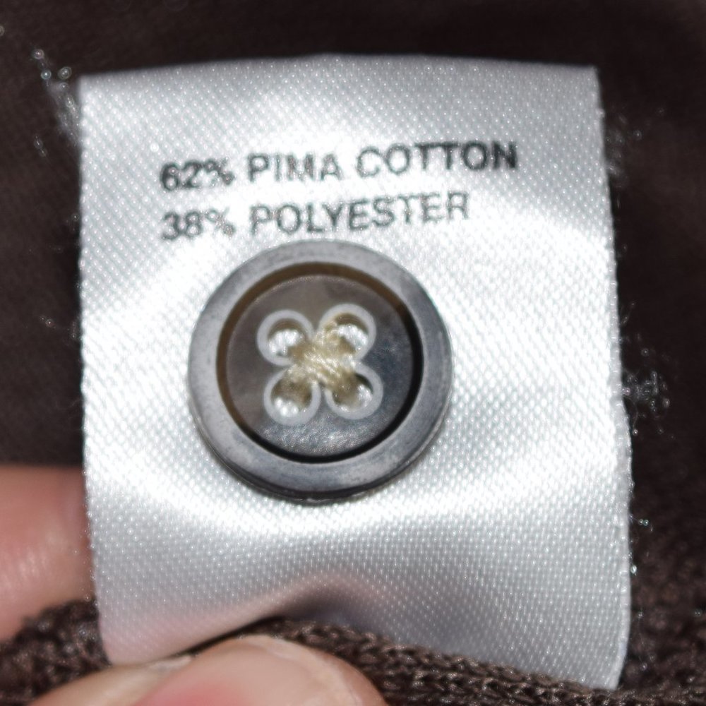Tommy Bahama Men's Brown Polo size Medium - Picture 7 of 9